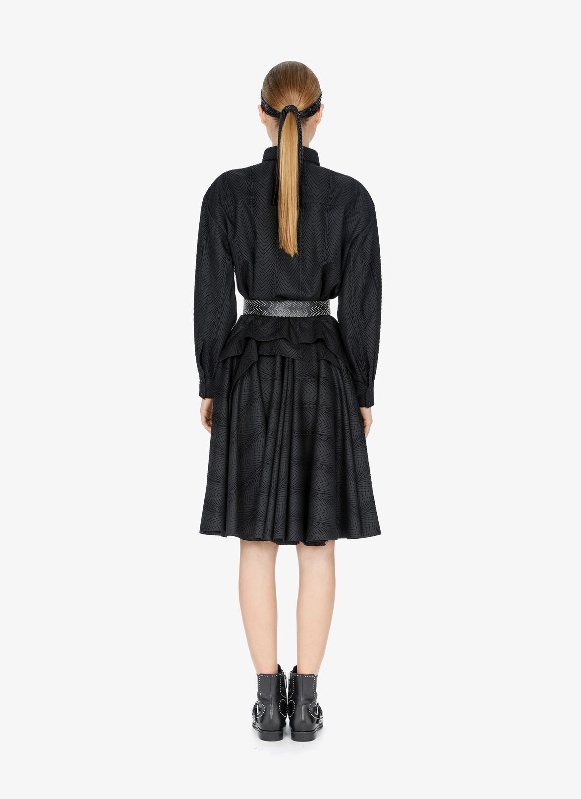 DRESS MUSSOLA BOA BLACK ALAÏA BLACK  DRESS MUSSOLA BOA BLACK